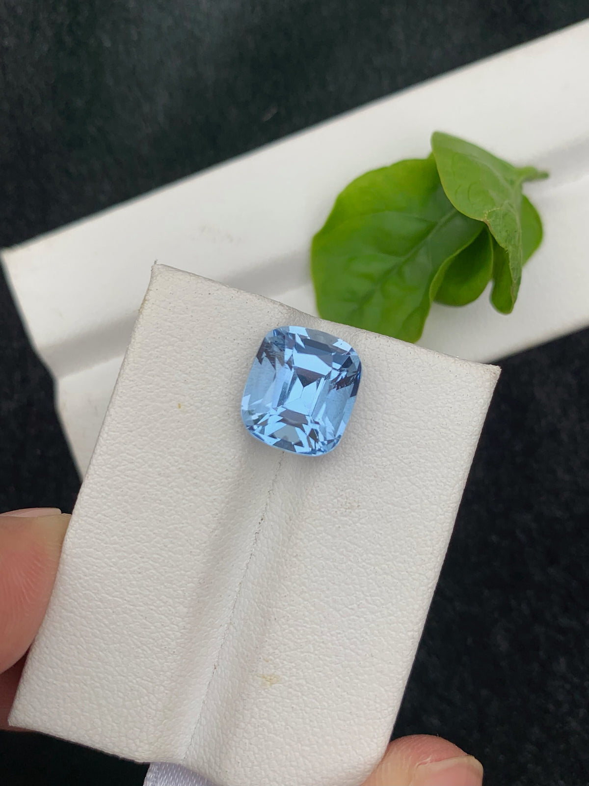 Santa Maria Aquamarine Gemstone: 4.95 CT Cushion Cut, Brazil