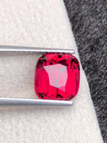 Rhodolite Garnet 3.21ct Cushion Cut –  Raspberry-Tone Tanzanian Gemstone