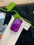 Emerald Cut Amethyst Gemstone: Natural Pinkish Purple Stone, 39.95 CT