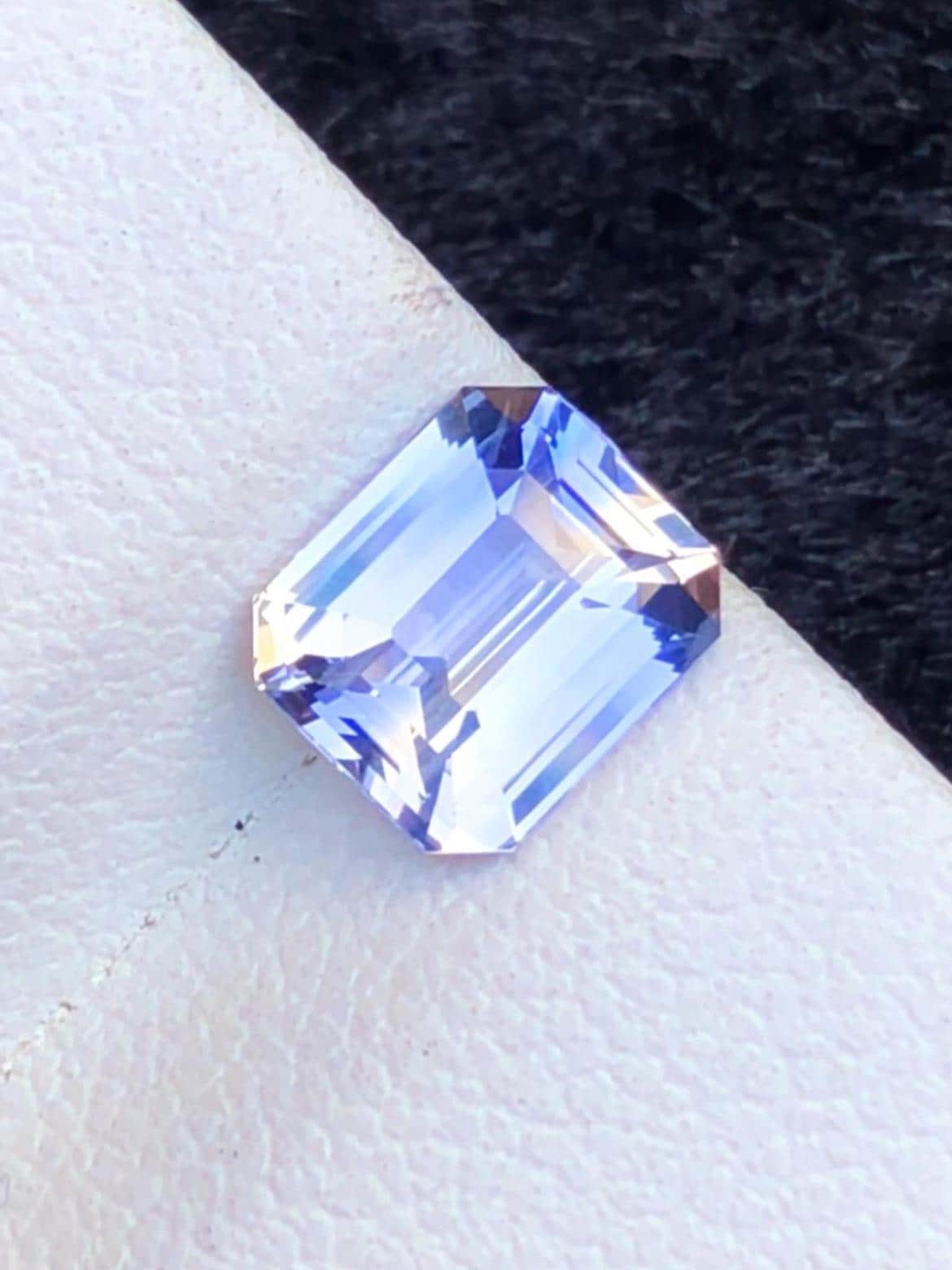 Violet-Blue Sapphire 2.05ct Emerald Cut • Sri Lanka