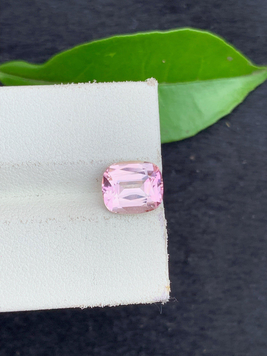 Baby Pink Tourmaline Gemstone: 2.85 CT Cushion Cut, October Birthstone