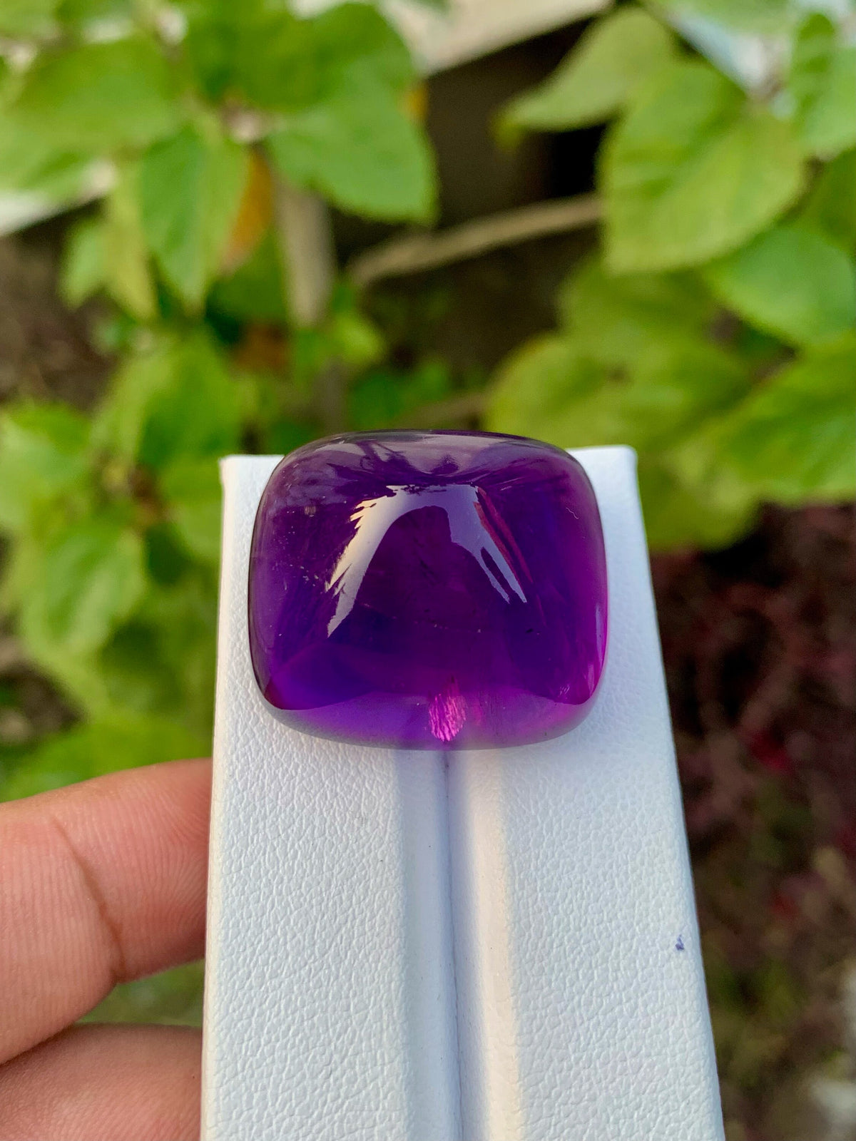 Deep Purple Amethyst Sugarloaf Cabochon: 83.90 Carat Gemstone