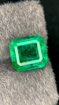 Natural Zambia Emerald Gemstone: Emerald Cut, 5.10 CT (Loose)