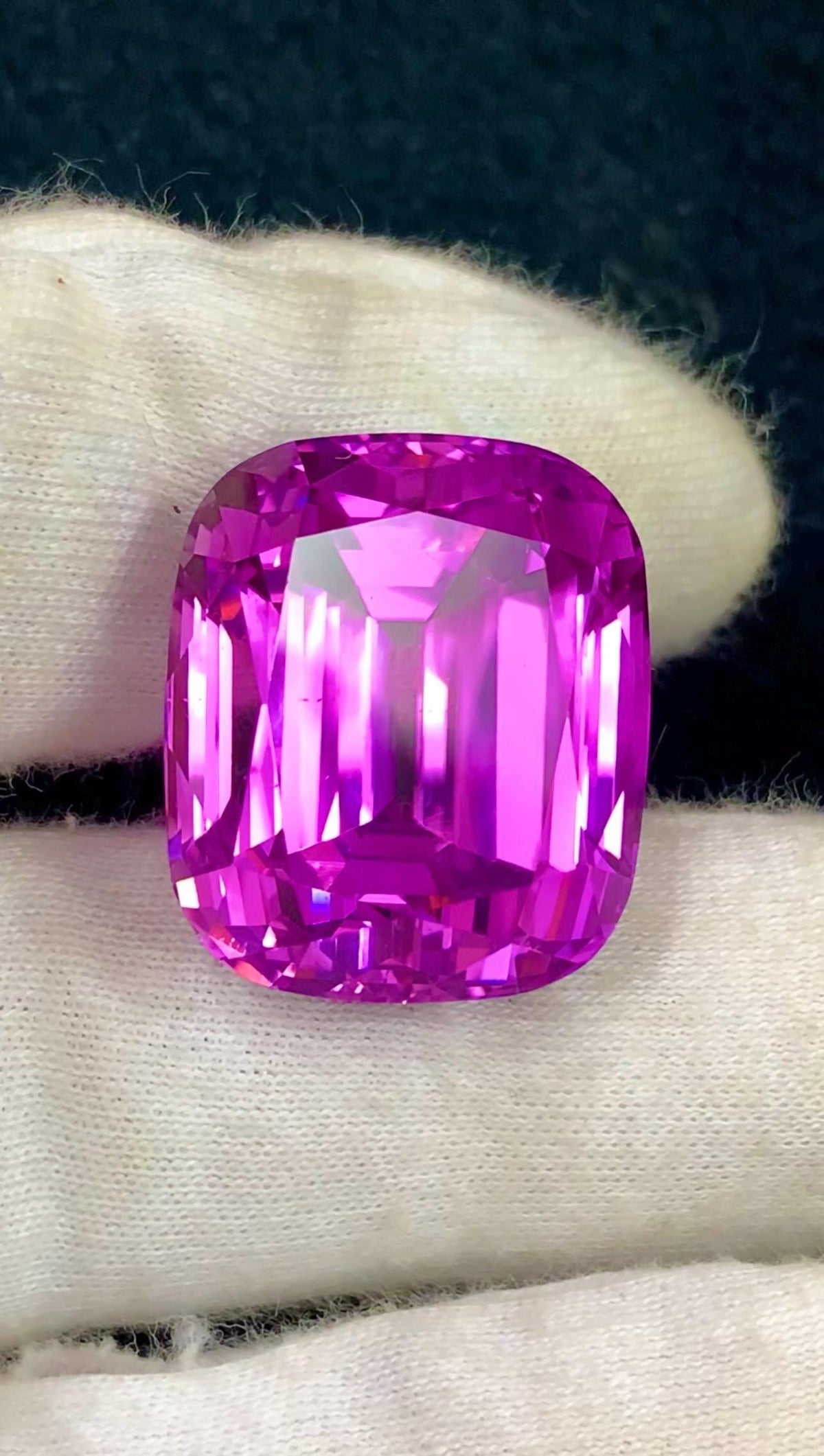 Pink Kunzite 64ct Cushion Cut Gemstone from Afghanistan – Elegant Sparkling Pink Gem