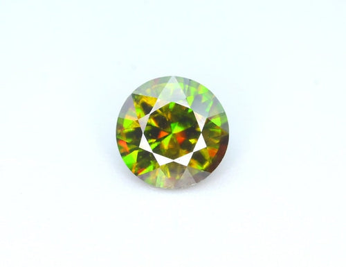 4.05 Carat Natural Chrome Sphene Gemstone: Nugget Green Loose Stone