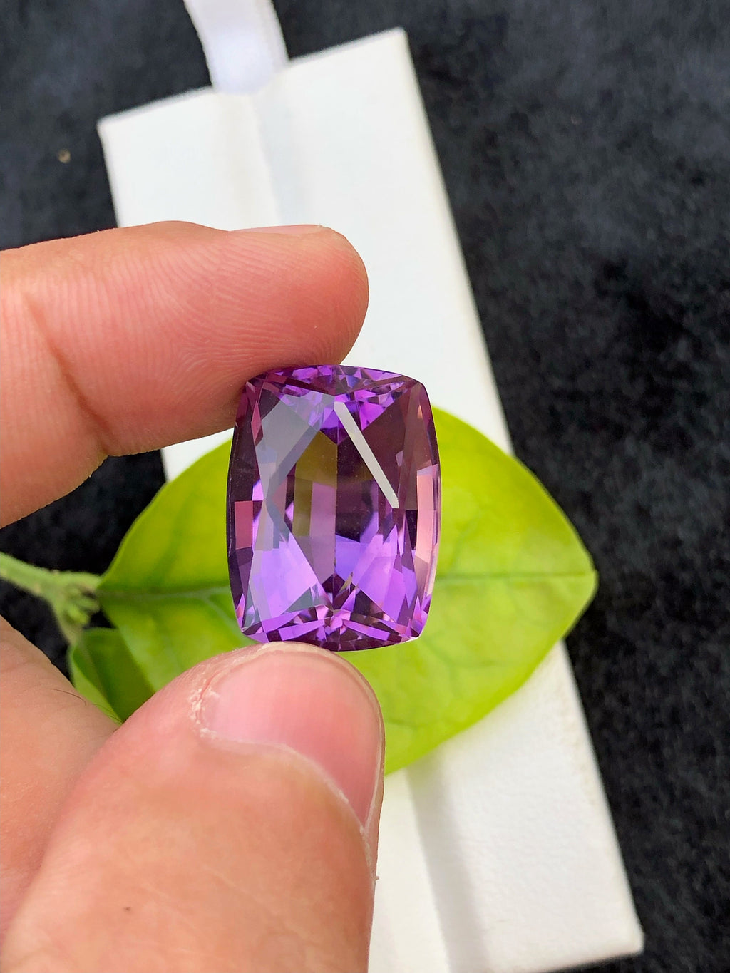 Fancy Cut Amethyst Gemstone: Deep Purple Jewelry Stone (22.95 CT)