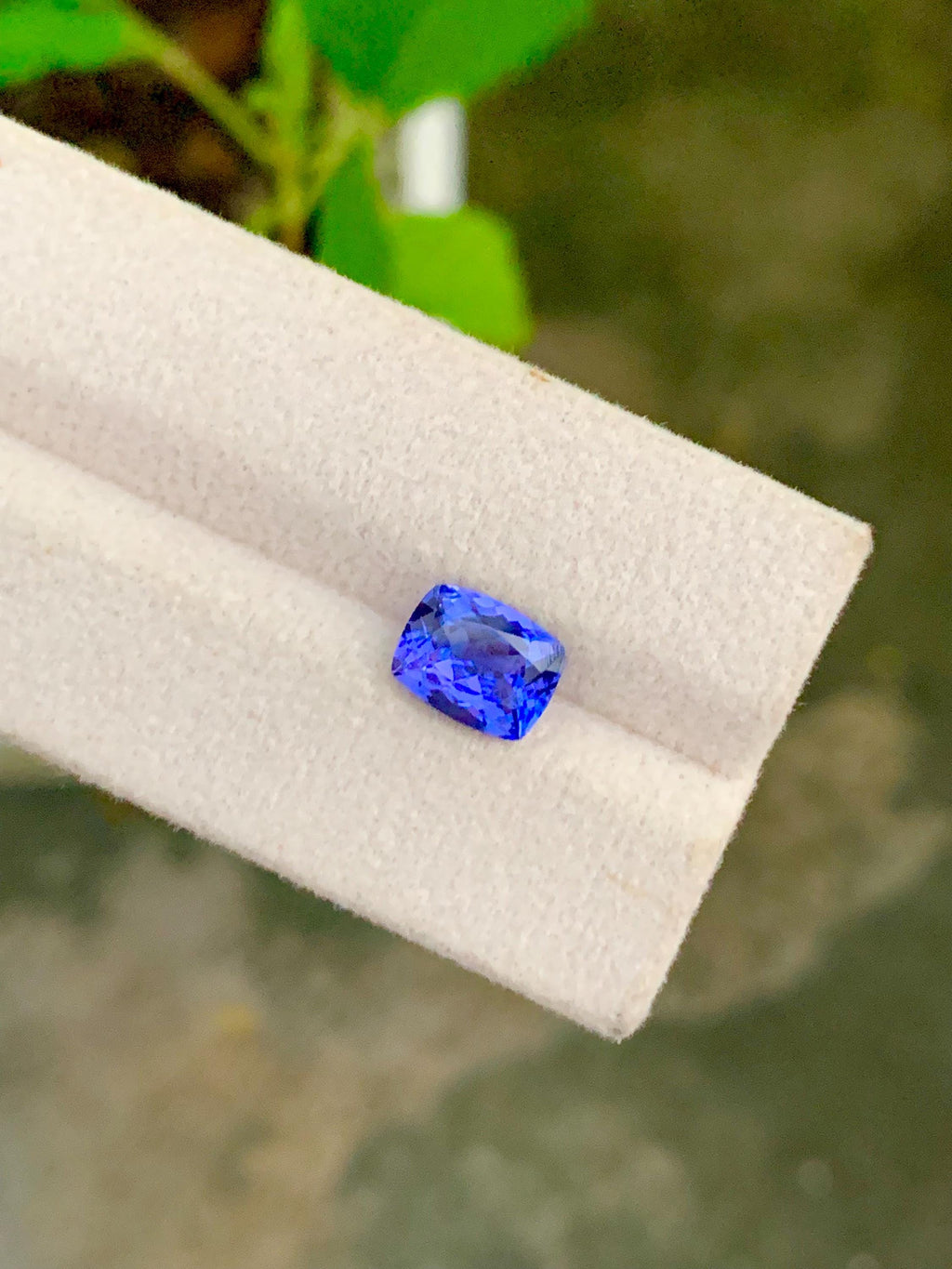 Natural Tanzanite Gemstone: 2.02 Carat Cushion Cut, December Birthstone