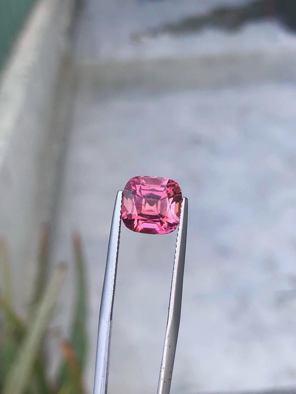 Pink Tourmaline Gemstone: 5.00 Carat Cushion Cut, October Birthstone
