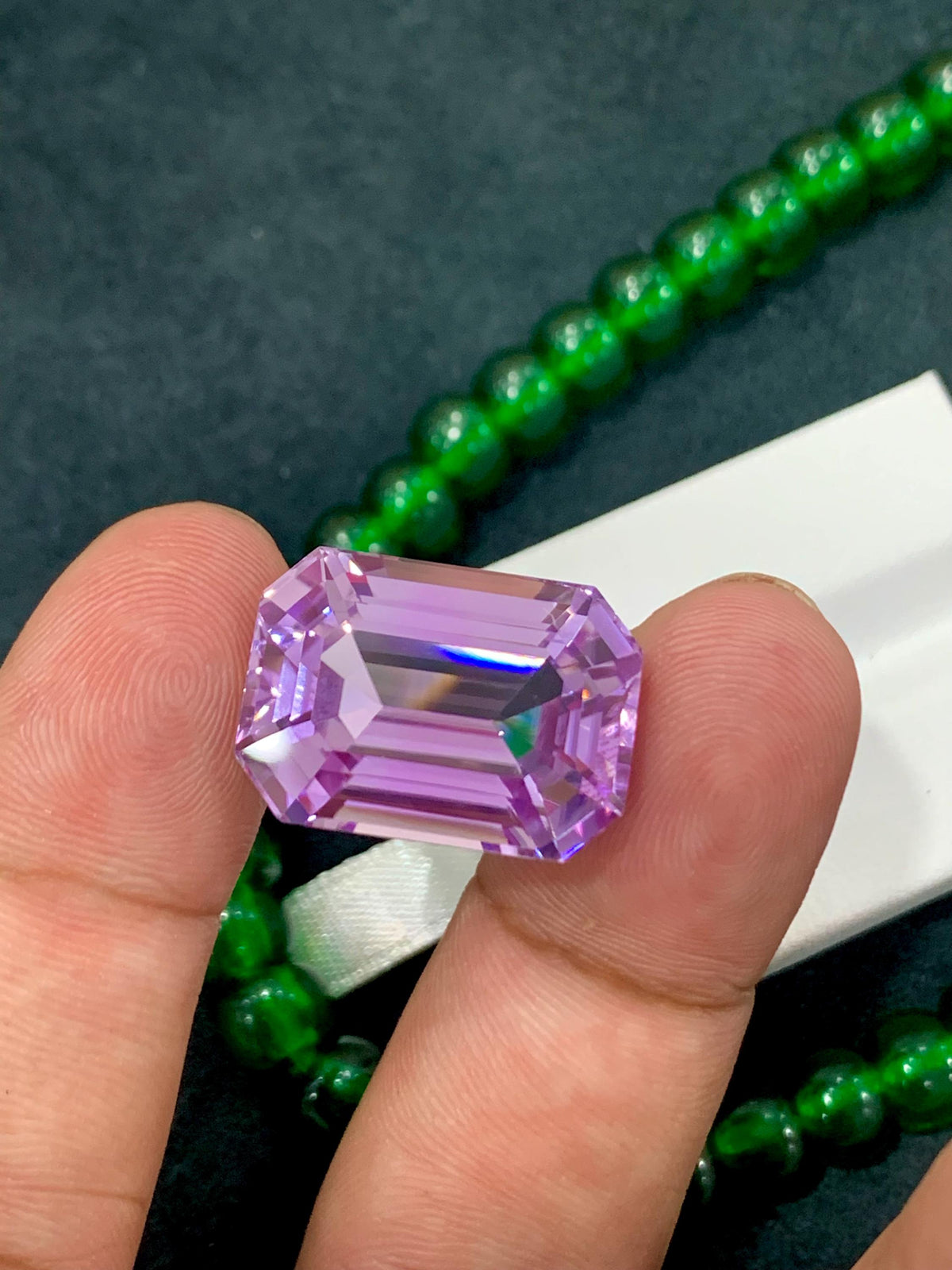 Pink Kunzite 33.80ct Octagonal Emerald Cut Gem – Sparkling Afghan Gemstone
