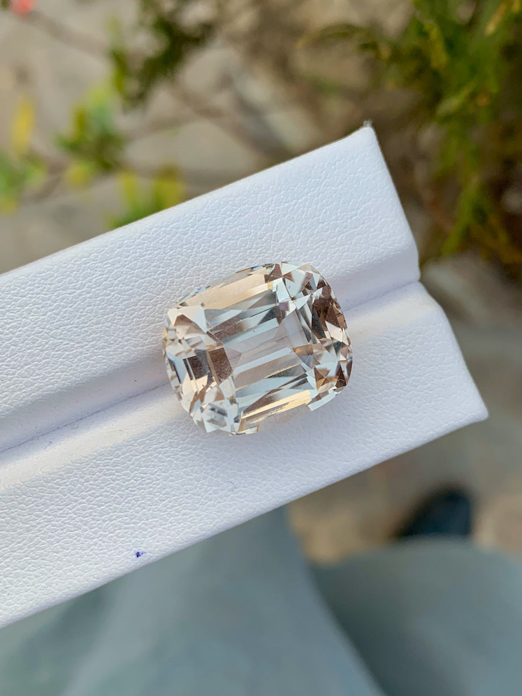 Yellow Topaz Loose Gemstone: 26.80 CT Faceted Cushion Cut, November Birthstone