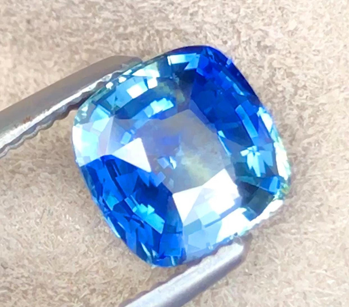 Bicolor Sapphire 1.55 Carat Cushion Cut Loose Gem - Sri Lanka Certified