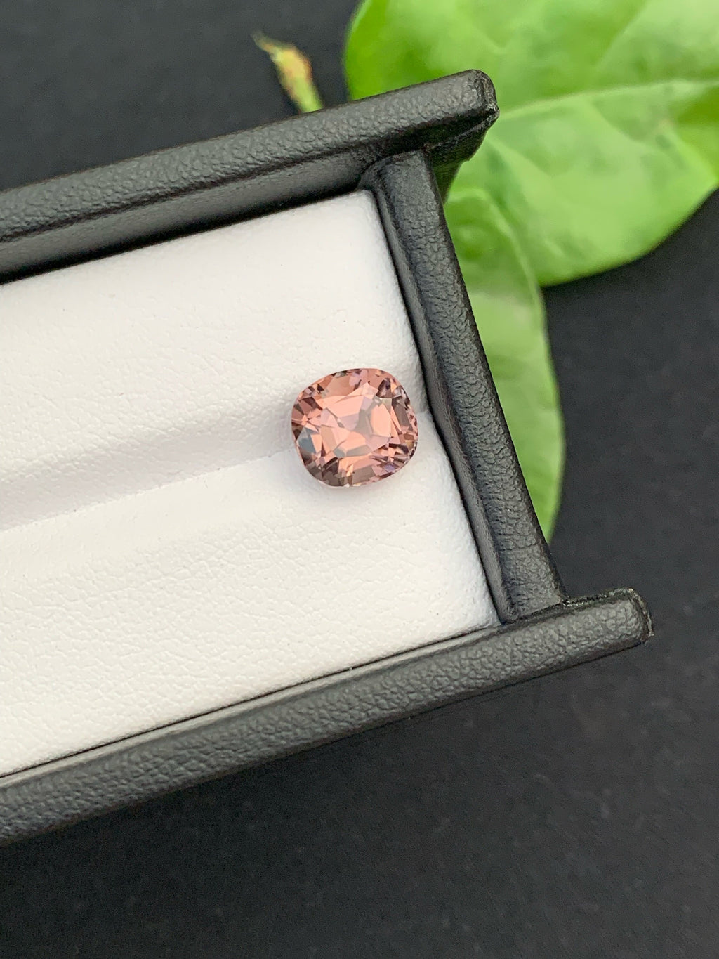 Peach Pink Tourmaline Gemstone: 3.35 CT Cushion Cut, Afghanistan