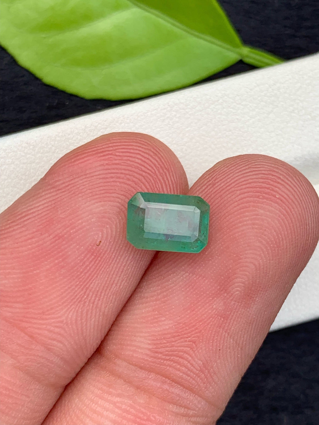 Natural Zambia Emerald Loose Gemstone: Emerald Cut, 1.70 Carats