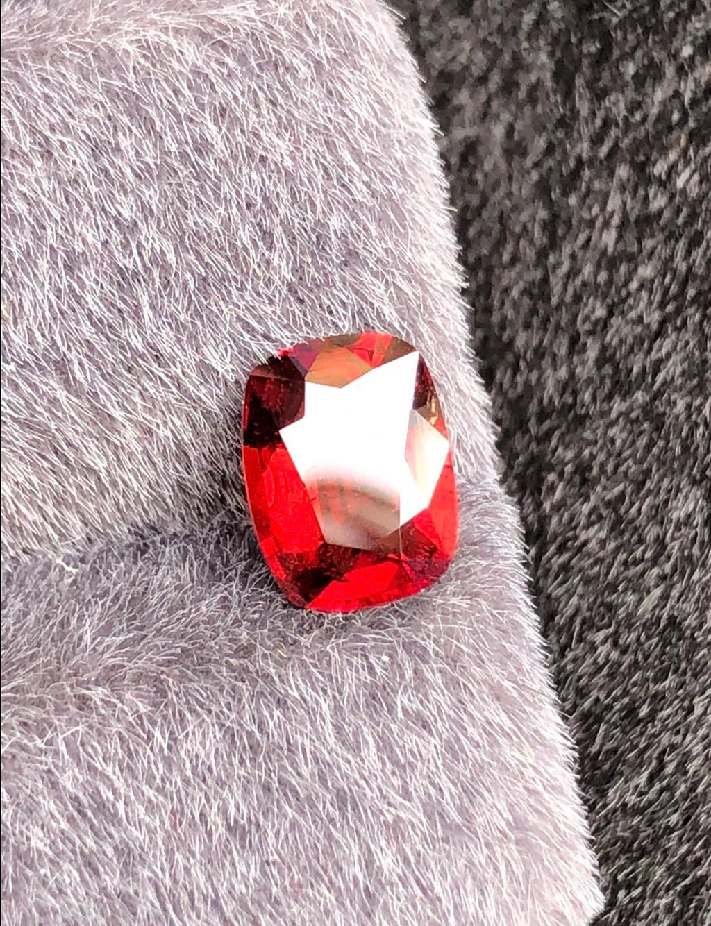 Vivid Red Spinel 1.74 ct Cushion Cut - Burma Gemstone Loose Stone