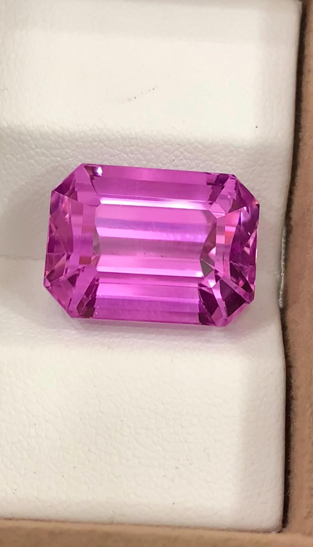 Pink Kunzite 28.35 Carat Emerald Cut Loose Gemstone from Afghanistan