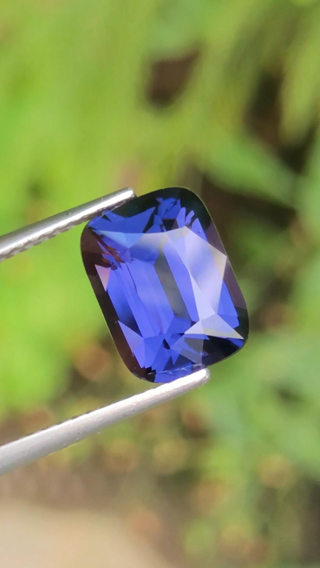 Natural Cobalt Spinel 3.71 Ct in Cushion Cut From Tanzania