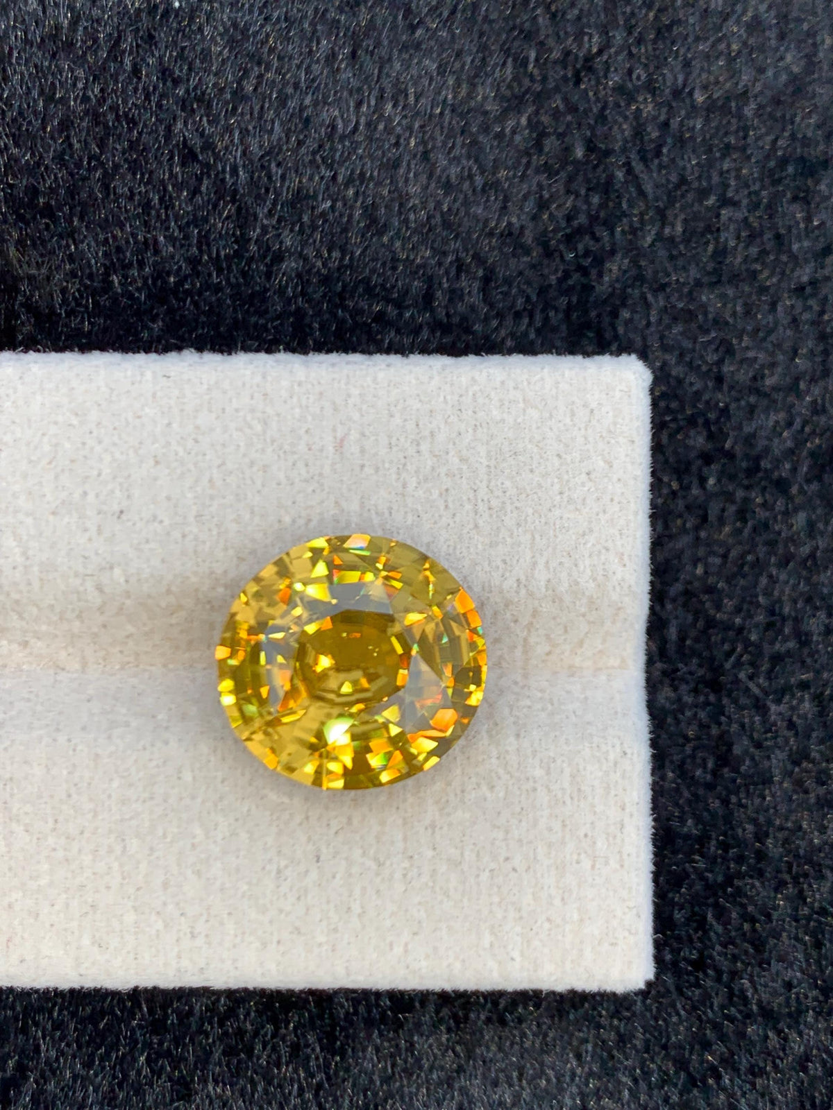 Yellow Zircon 11.00ct Oval Cut Gemstone from Sri Lanka