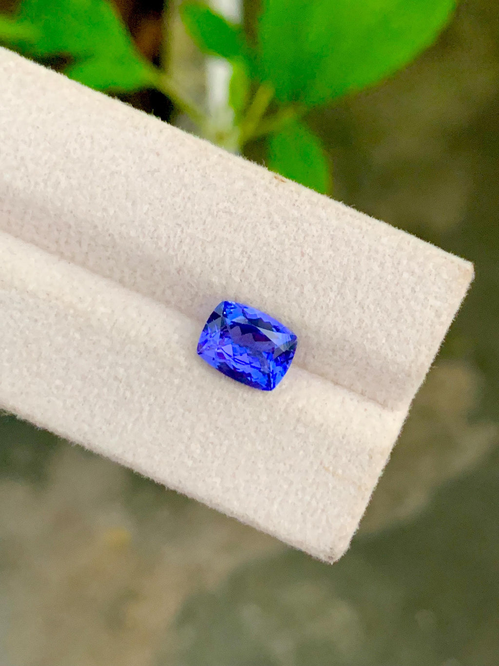 Natural Tanzanite Gemstone: 2.02 Carat Cushion Cut, December Birthstone