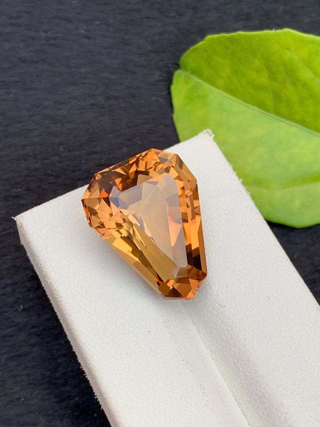 Deep Orange Imperial Topaz Gemstone: Faceted Loose Stone, 29.50 CT