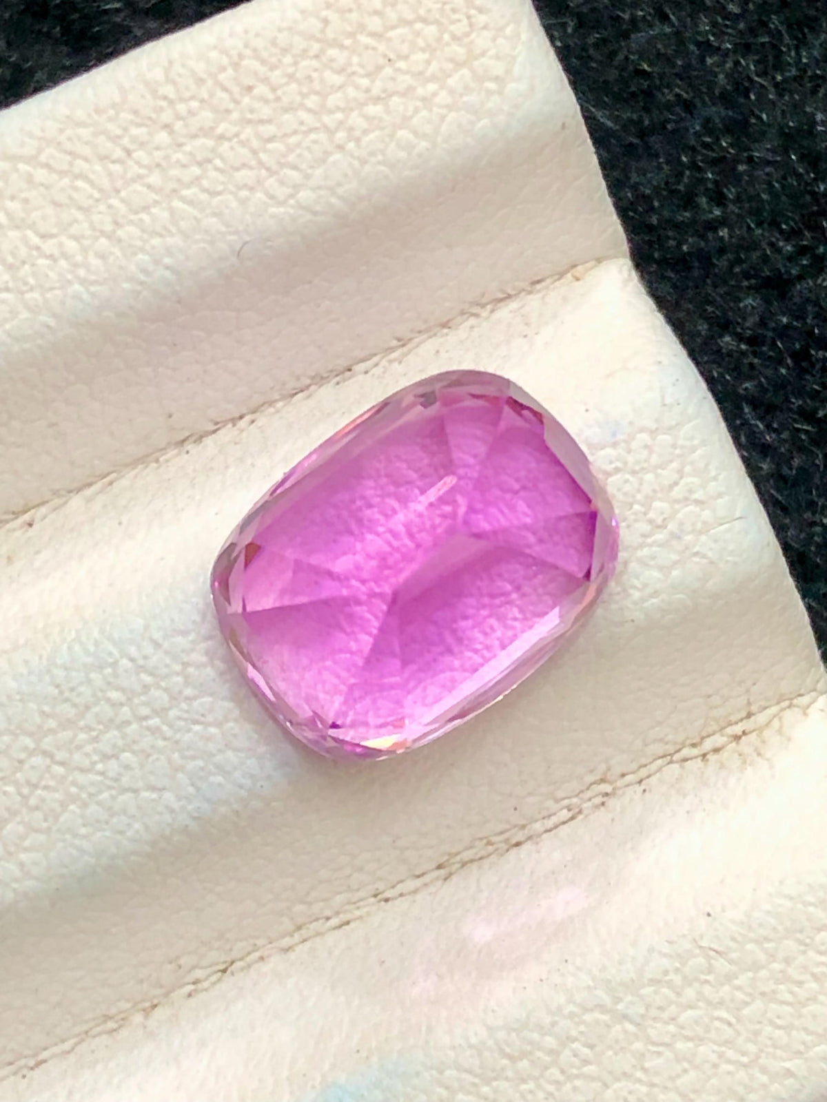 Pink Kunzite 4.80ct Cushion Cut Gemstone from Afghanistan – Elegant Sparkling Pink Gem
