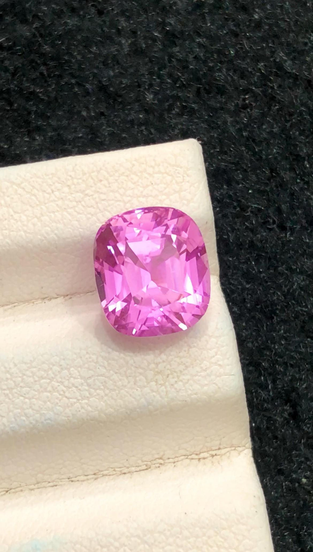 Pink Kunzite 4.55ct Cushion Cut – Afghanistan – Vibrant Pastel Pink Gemstone
