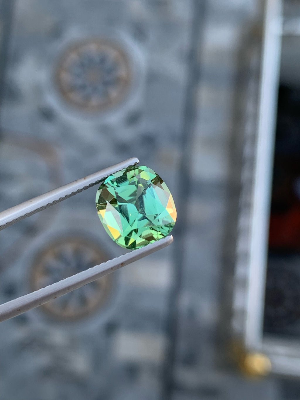 Sea Foam Green Tourmaline Gemstone: 4.80 CT Afghan Ring Stone