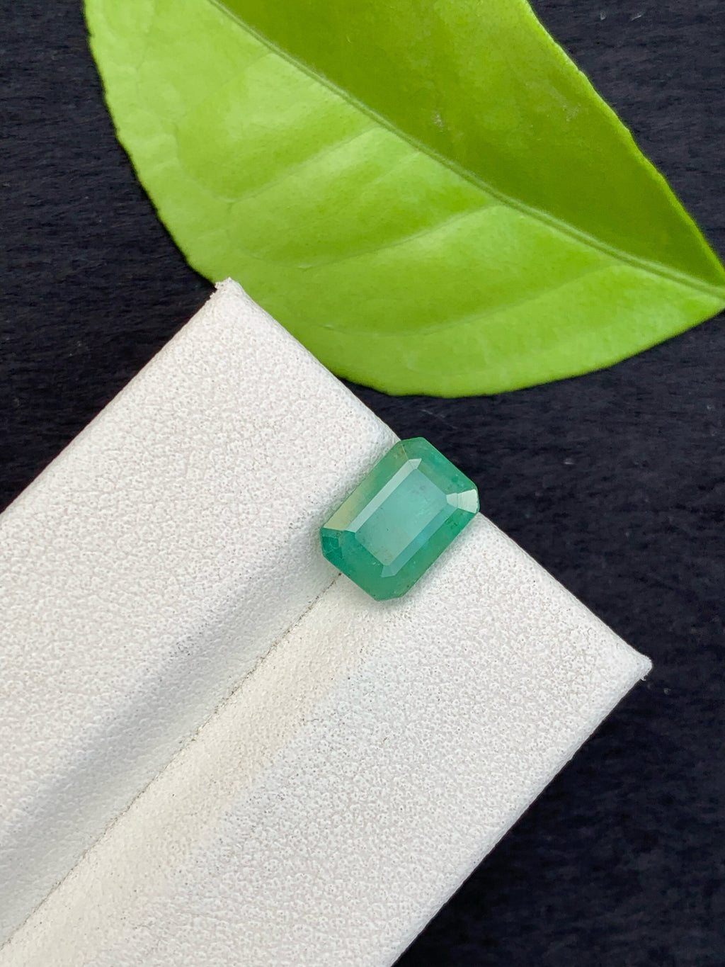 Natural Zambia Emerald Loose Gemstone: Emerald Cut, 1.70 Carats