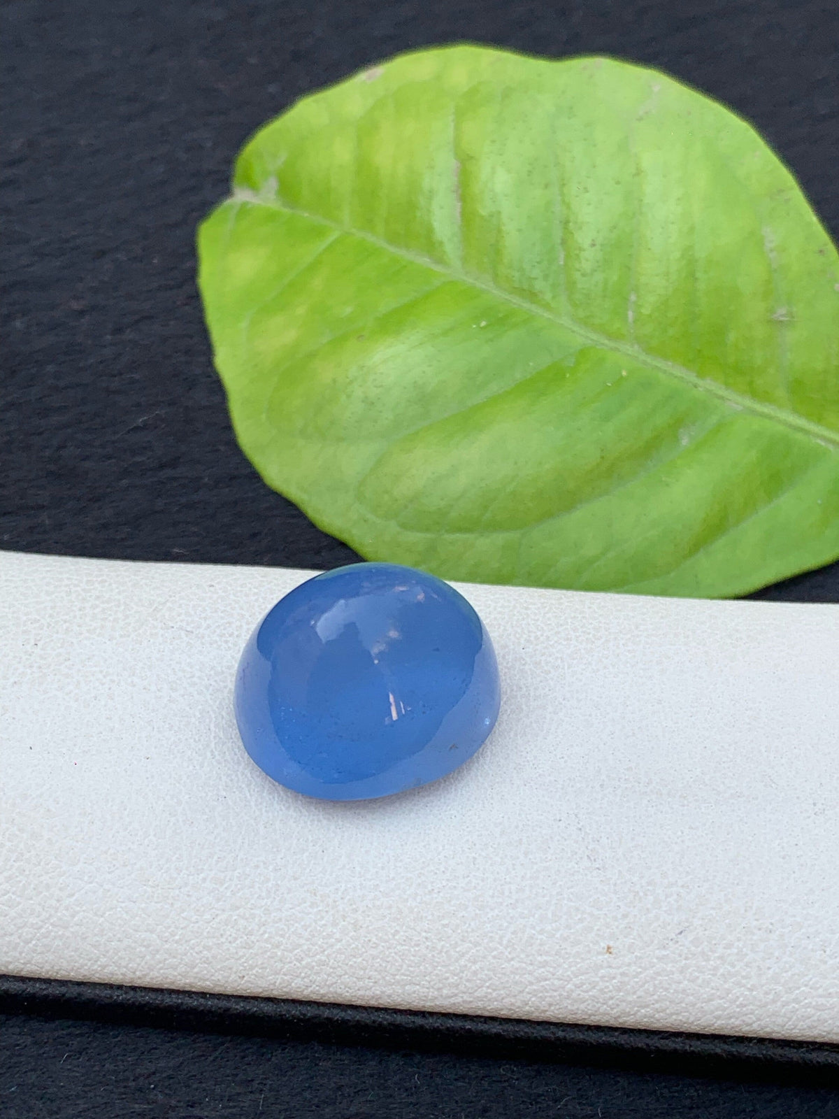 Oval Aquamarine Cabochon: Deep Blue Gemstone, 19.80 Carat