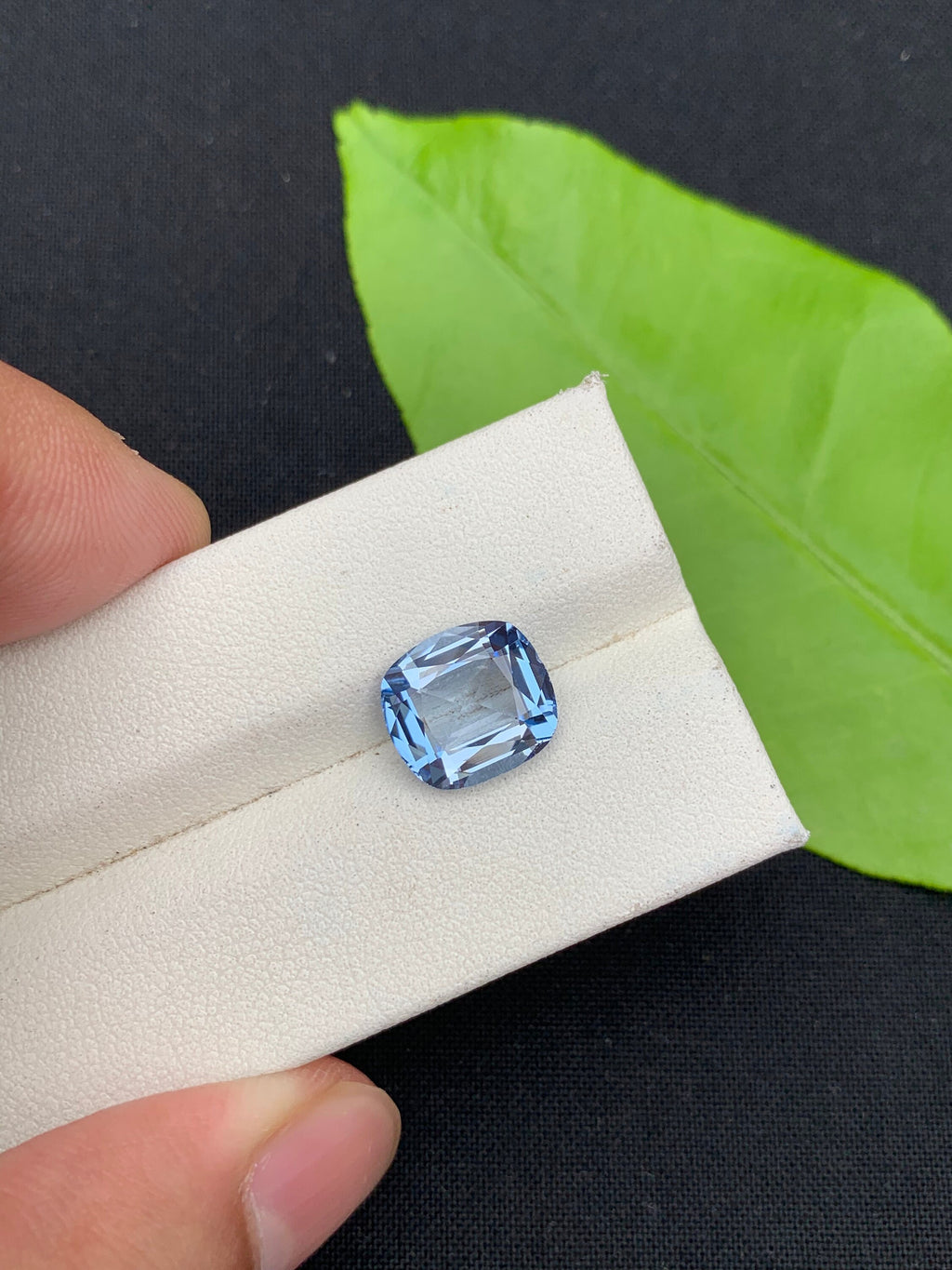 Santa Maria Blue Aquamarine Gemstone: 3.65 Carat Cushion Cut
