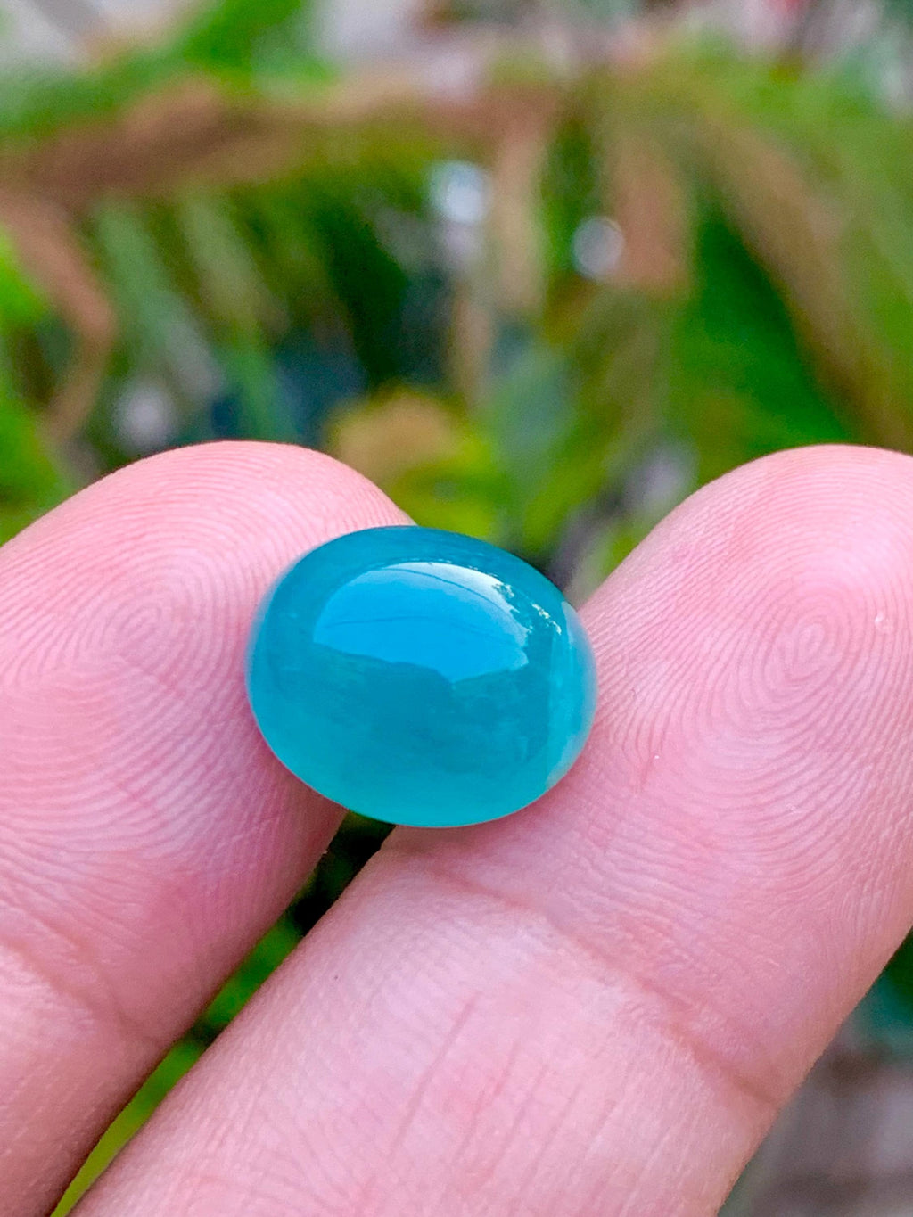 Grandidierite Cabochon: Rare Bluish-Green Gemstone, Madagascar Origin, 8.45 CT
