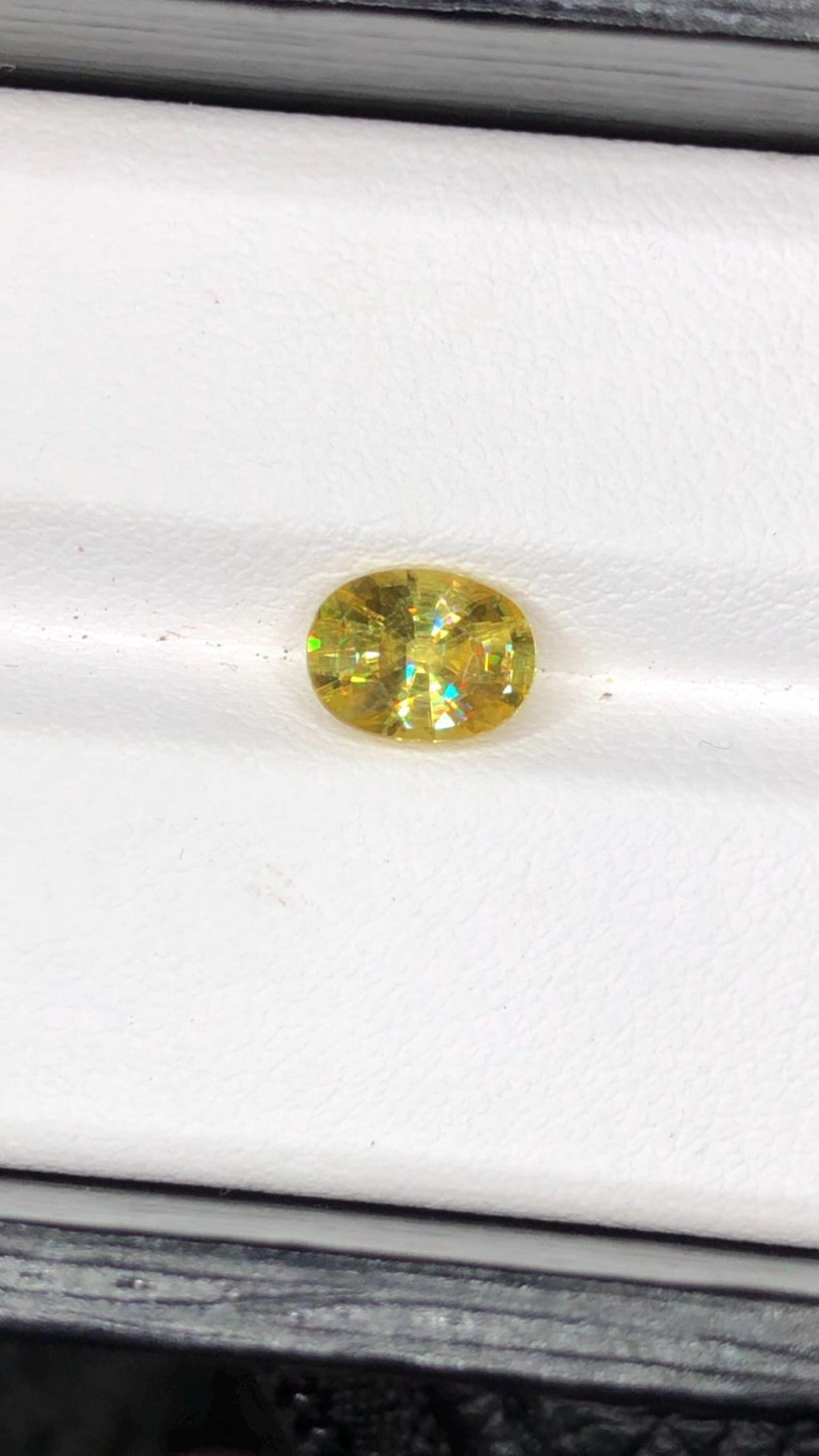 Natural Fire Sphene Gemstone: Oval Cut, 1.45 CT, Himalayan Origin