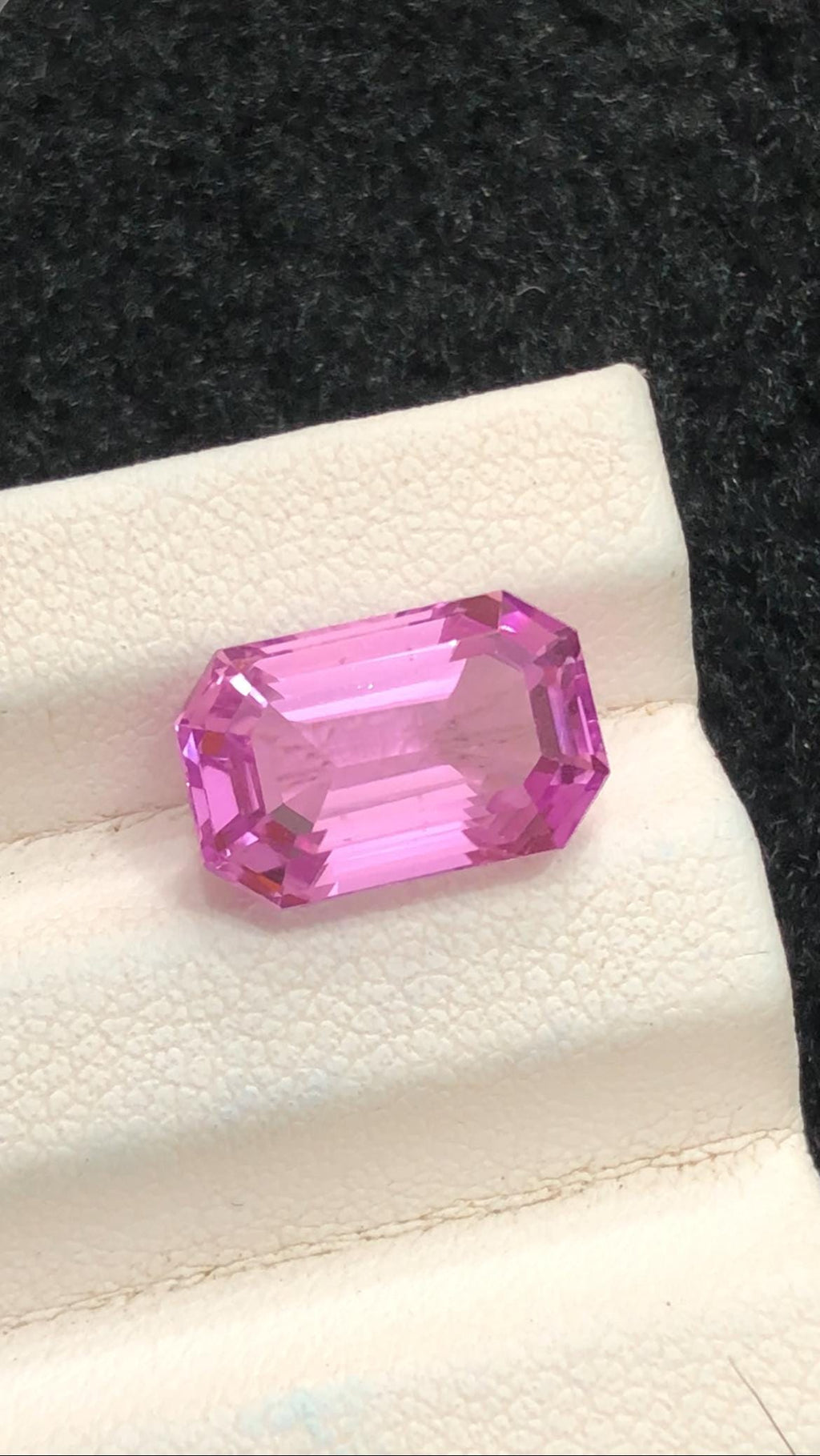 Emerald Cut Pink Kunzite Gemstone – 5.80ct Afghan Collector's Gem