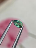 Mint Green Pear Sapphire: 0.50 CT Faceted Loose Gemstone