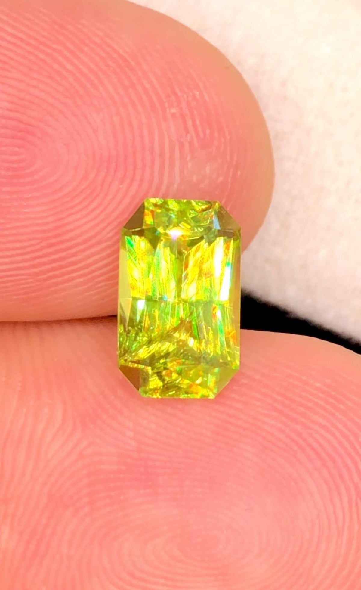 Natural Apple Green Sphene Gemstone – Fancy Cut, 2.10 Carats (Madagascar)