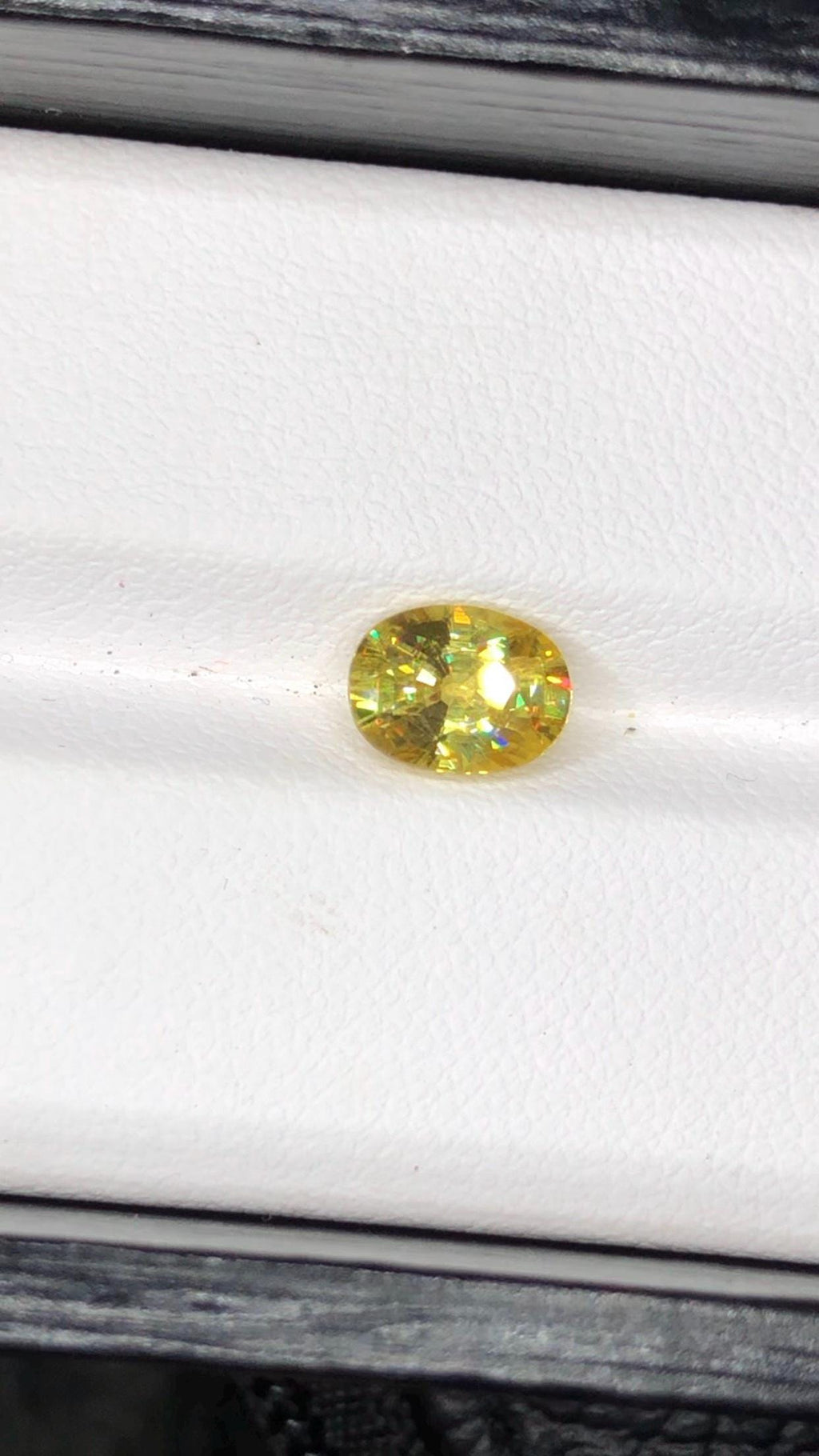 Natural Fire Sphene Gemstone: Oval Cut, 1.45 CT, Himalayan Origin