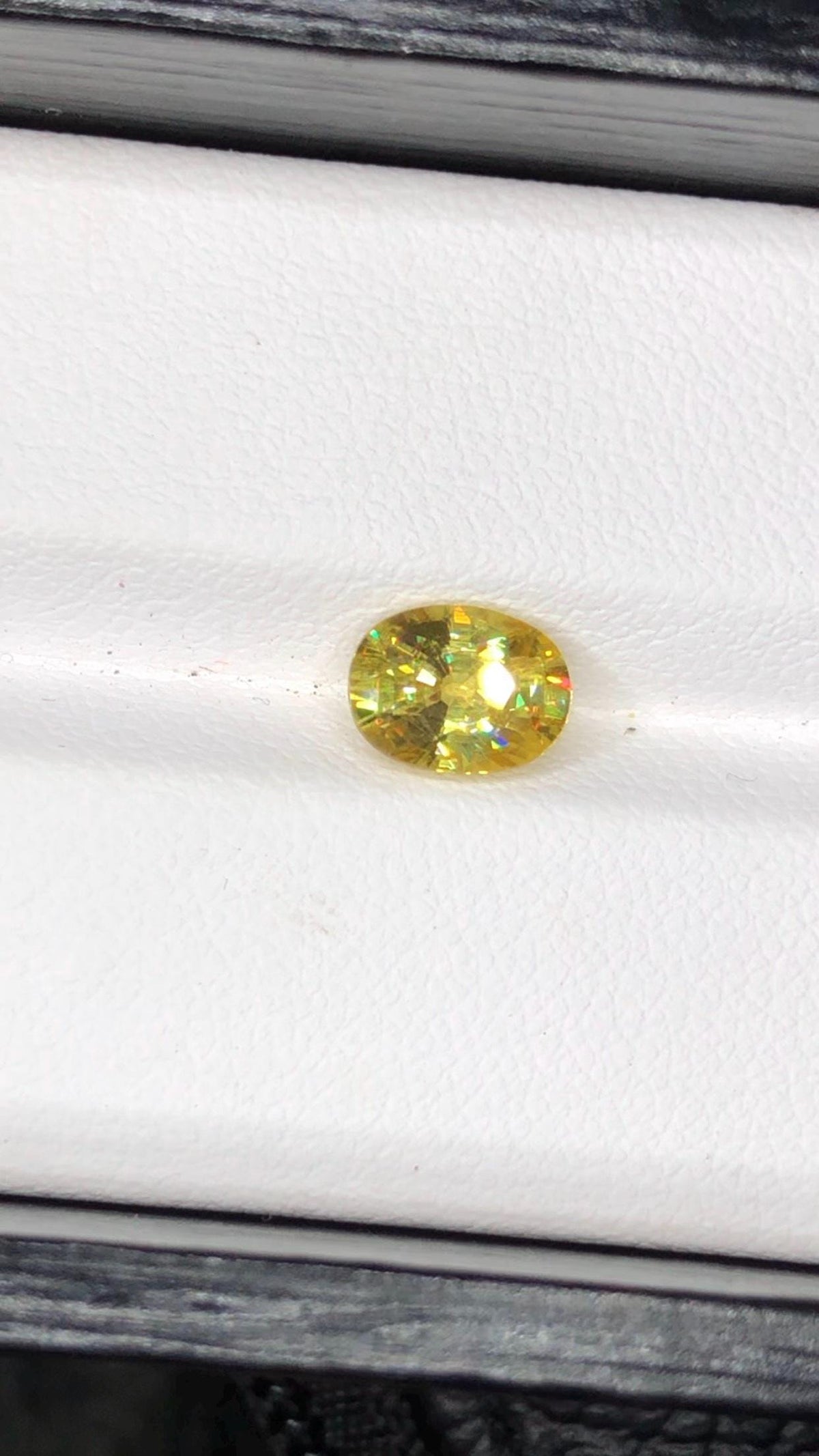 Natural Fire Sphene Gemstone: Oval Cut, 1.45 CT, Himalayan Origin