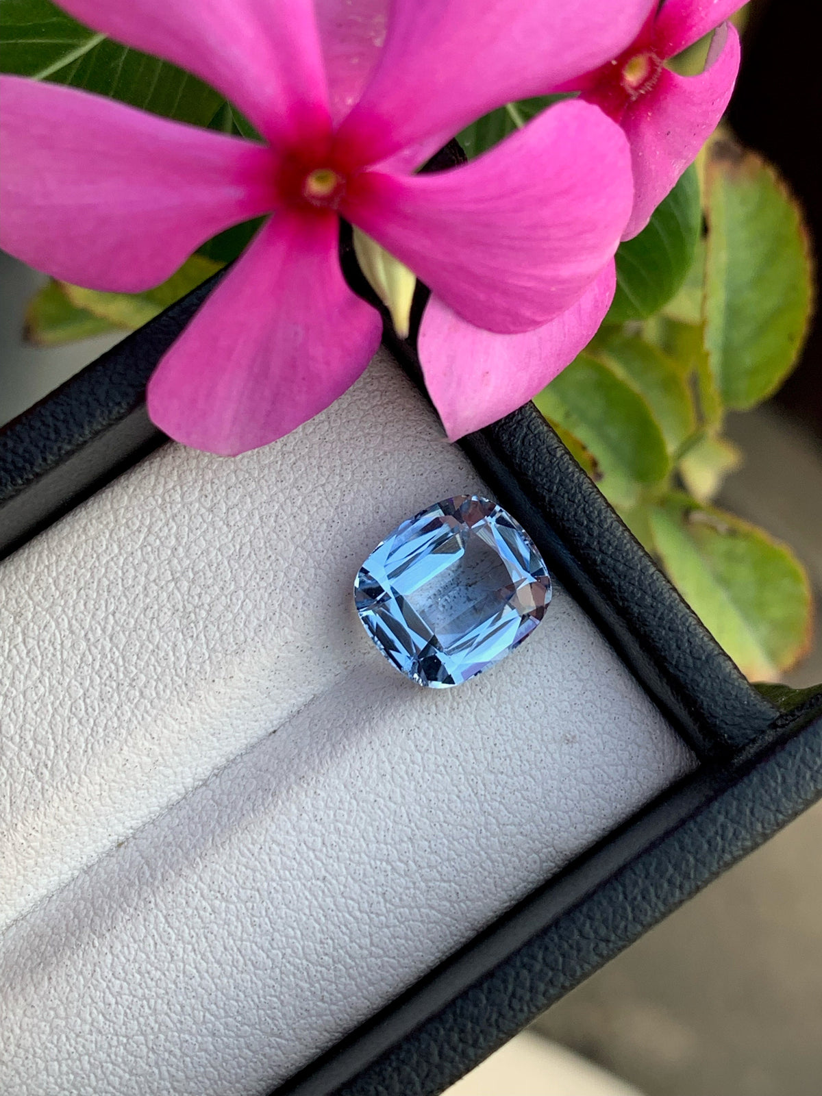 Santa Maria Blue Aquamarine Gemstone: Faceted Cushion Cut, 4.30 Carats