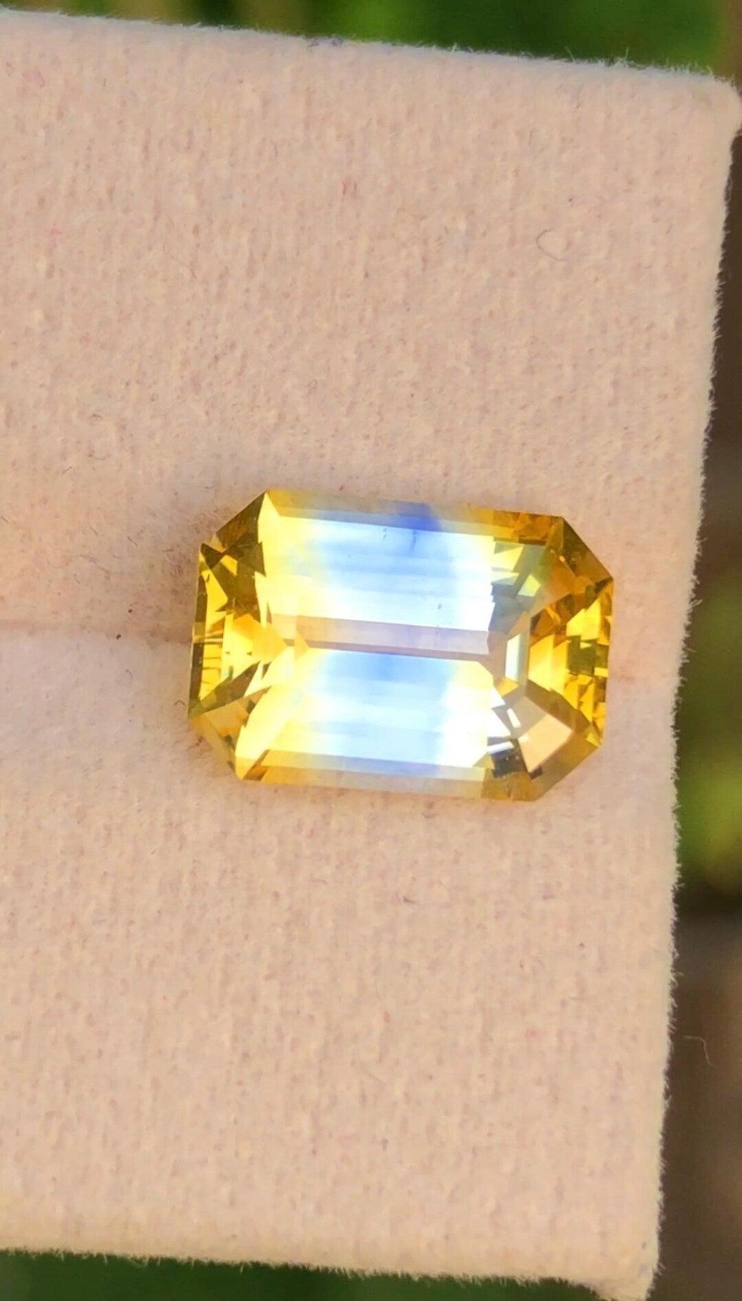 Yellow Sapphire 3.53 ct Emerald Octagonal Cut – Ceylon, No Heat