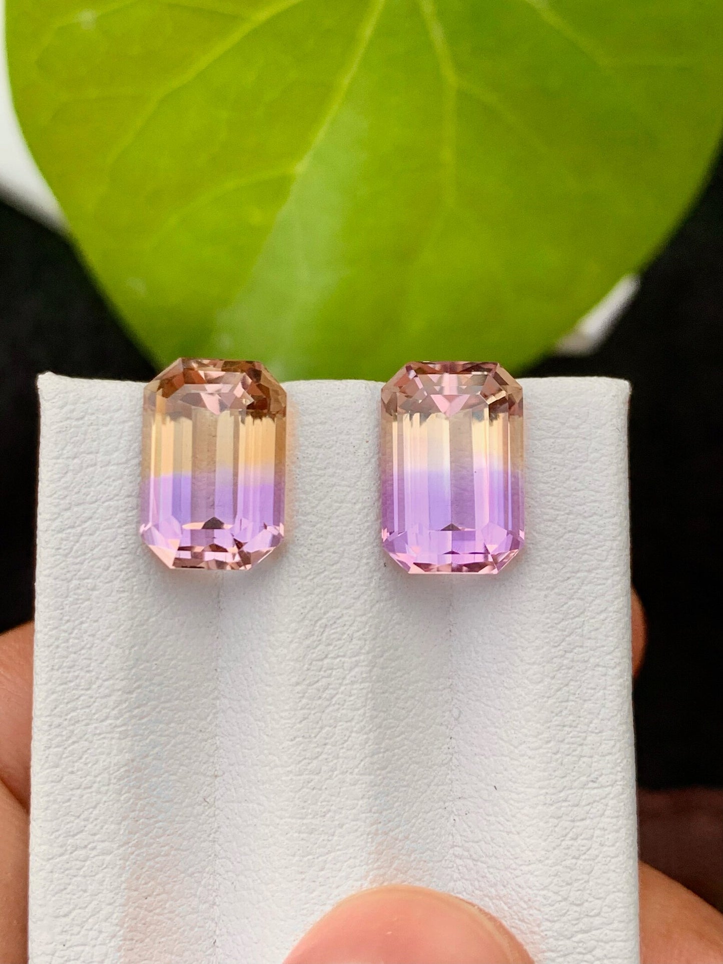 Loose Ametrine Stone pair For Jewelry making Ametrine Bi Color Gemstone Faceted Ametrine Gemstone Flawless Ametrine Cut Stone pair, 9.60CT