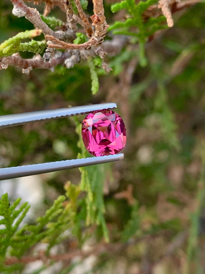 Faceted Tourmaline Stone, deep Pink Tourmaline Jewelry Stone, Dravite Tourmaline Gemstone, Red Tourmaline Ring Stone, 2.80 CT