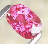 AIG Certified Mahenge Spinel 0.86 ct – Reddish Pink, No Heat, Cushion