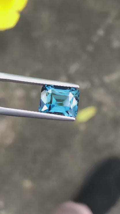 5.09ct Vivid Blue Cobalt Spinel – Natural Cushion Cut from Tanzania