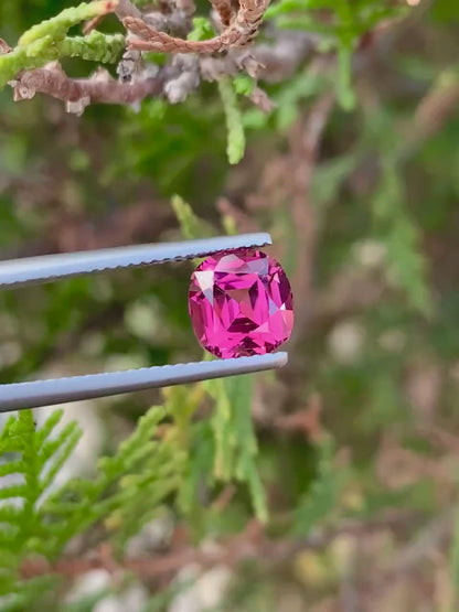 Faceted Tourmaline Stone, deep Pink Tourmaline Jewelry Stone, Dravite Tourmaline Gemstone, Red Tourmaline Ring Stone, 2.80 CT