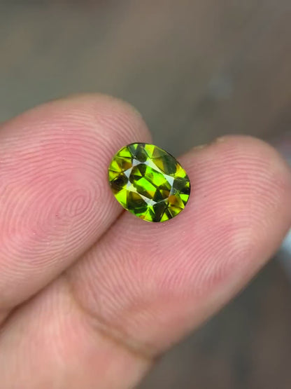 Sphene Gemstone, Sphene cut stone, Fire Sphene, Titanite Sphene Gemstone, Sphene Jewellery, Engagement Ring - 1.45 CT